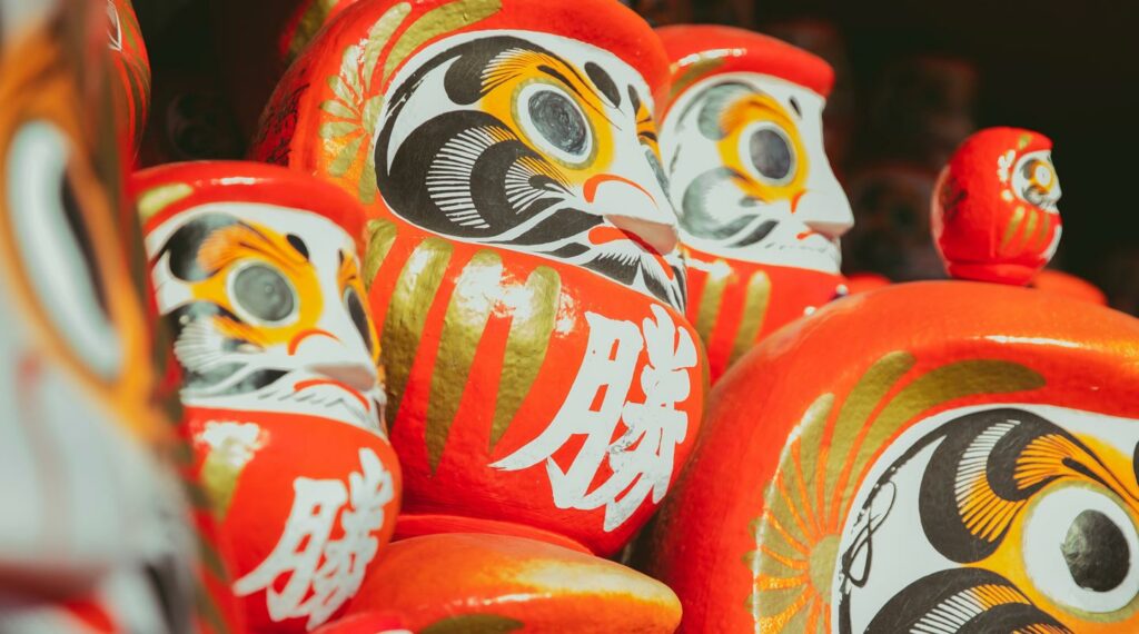 Daruma – traditionelle japanische Glücksbringer
